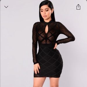 Karinna Bandage Dress - Black